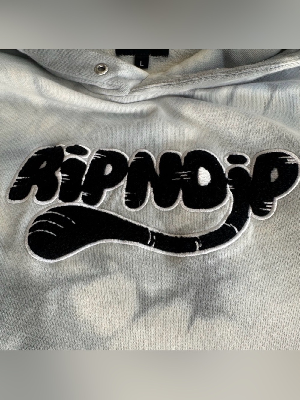 RipNDip Tie Dye Hoodie XL Gray Pullover Logo Sweatshirt